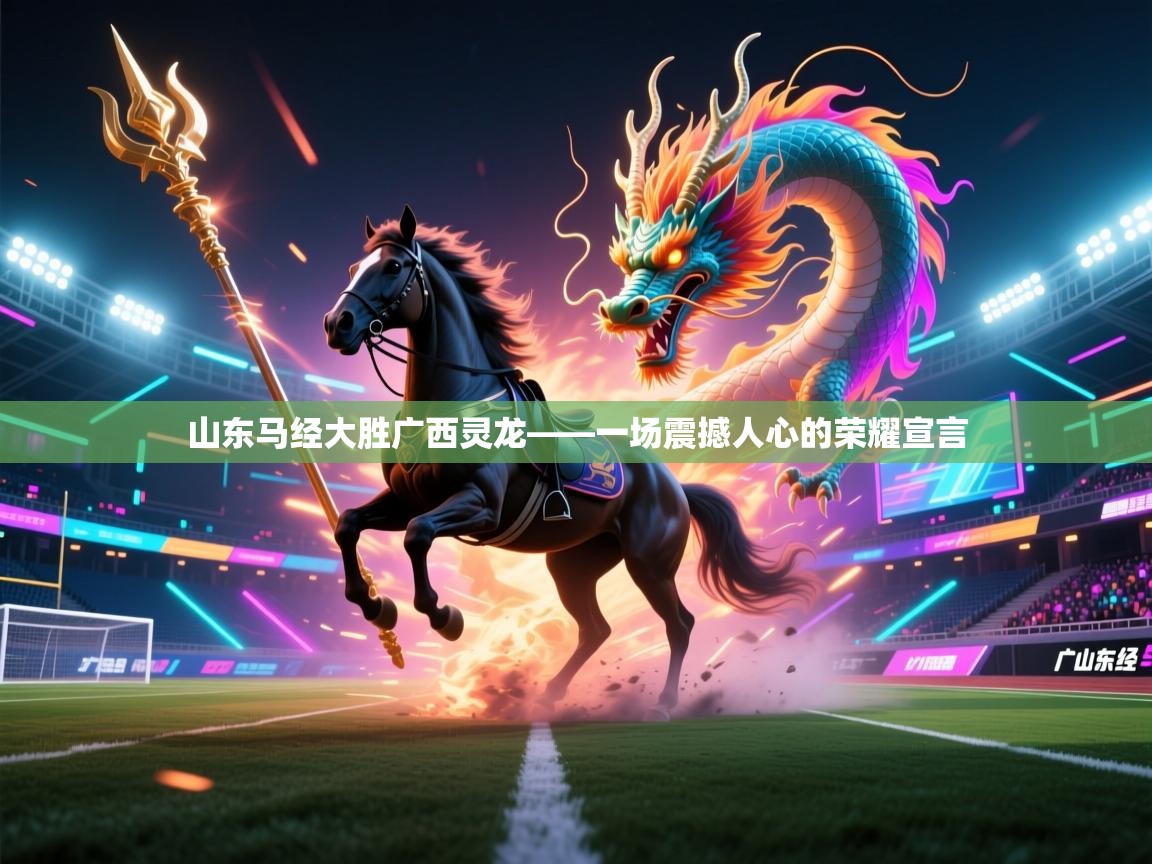 山东马经大胜广西灵龙——一场震撼人心的荣耀宣言  第2张